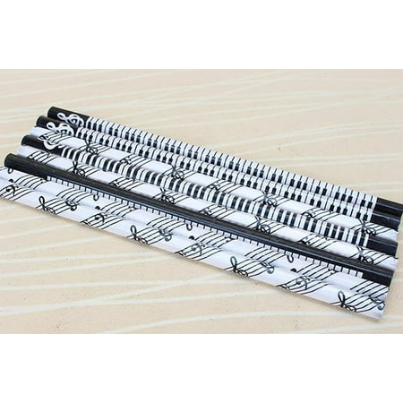 12 Pcs//set Cute Music Notes Piano HB Wooden Standard Pencils Students Pencil Primary School Prize Korean Stationery Gifts